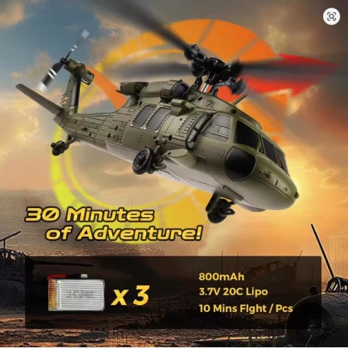 WLtoys K170 RC ヘリコプター WLtoys K170 Brushless 4-CH RC Helicopter,Full-Scale UH60L Black